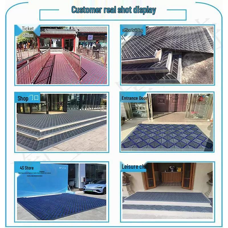 Waterproof Anti-Slip Dust Removal Mat – Three-in-One for Hotel Entrances & Outdoor Use