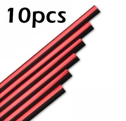 10pcs/lot Car-styling Plating Air Outlet Trim Strip Interior Air Vent Grille Switch Rim Trim Outlet Decoration Strip DIY