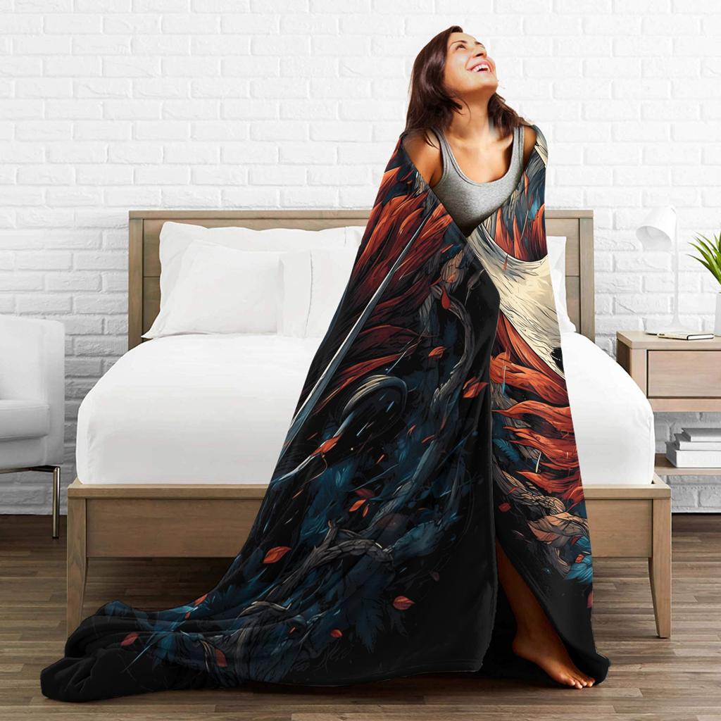 Couverture Douce Enfants Camping Jeu de Chevaliers Creux Silksong Couverture Jetée Flanelle Couvre-lit Pour Canapé Housse de Lit