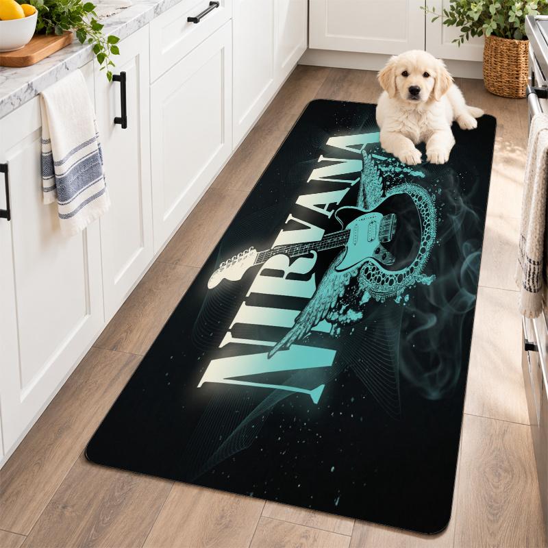 Flannel Kitchen Mat Nirvana Soft Area Rug Non Slip Floor Carpet Home Decoration