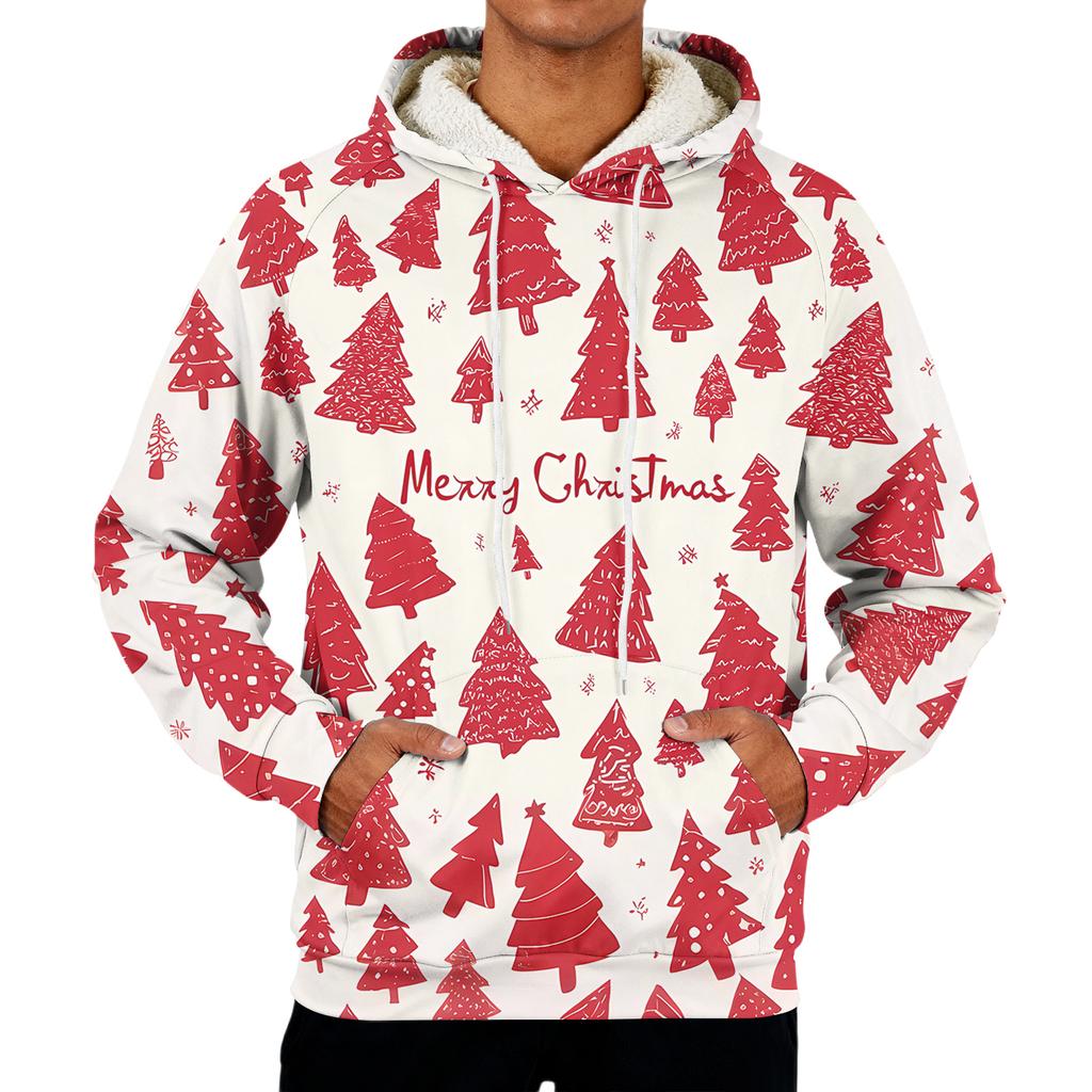 Men's Casual Long-Sleeve Fleece Hoodie With Pockets