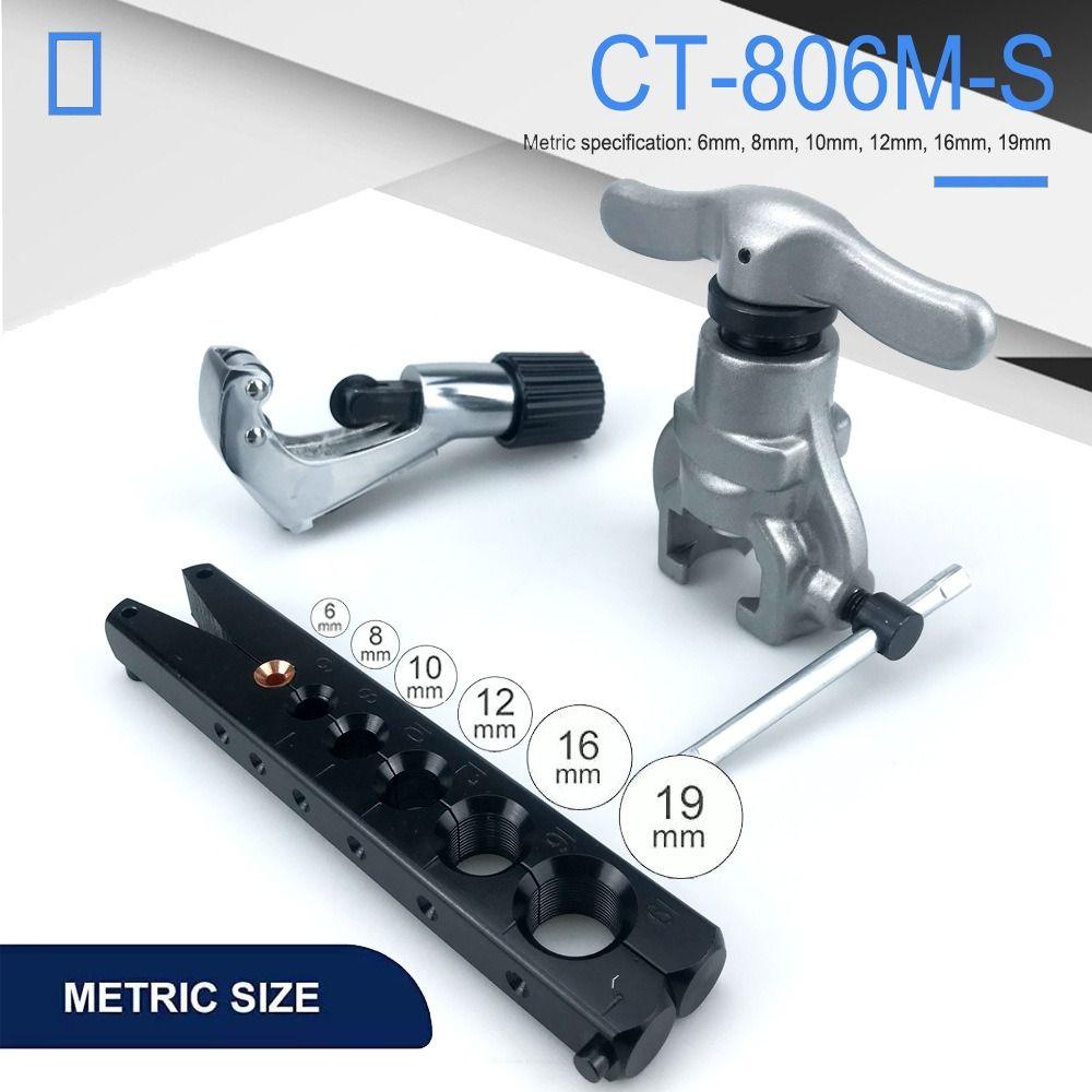 Single Clamp Plate Copper Pipe Flaring Tool 6-Hole Design Tube Expansion Reamer  AC Repair