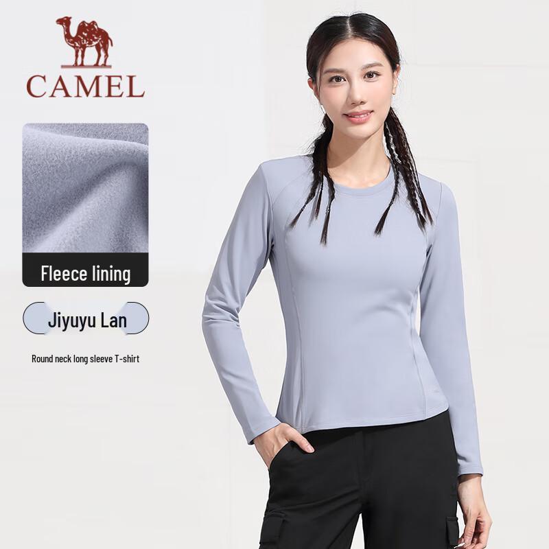 CAMEL Women s Slim Fit Fleece Long Sleeve T-Shirt S