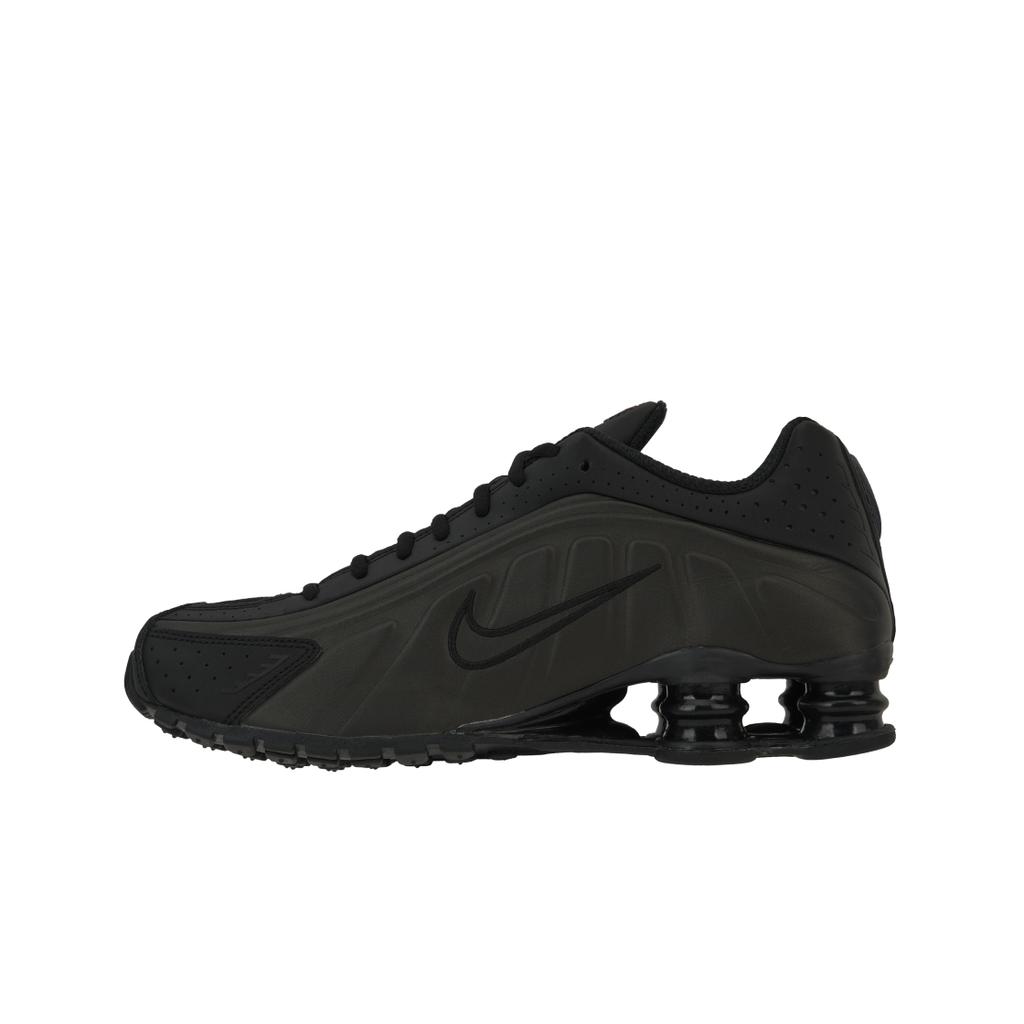 Nike Shox R4 Triple Black 2025 Men Sneakers Bright-Crimson HQ1988-001