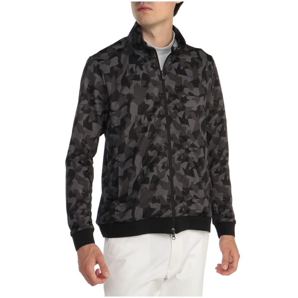 

Mizuno E2MC2002 Mesh Jacquard Move Charcoal Size L Men s Blouson, Sweat-Wicking, Quick-Drying, Stretch, Gray,