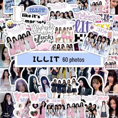 60 Sheets KPOP Korean Girl Group Stickers - Cute Avatar & Star Concert Support Materials
