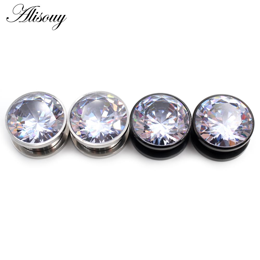 Star Piercing Flesh Tunnel High Polished Mit Kristall Türkis Und Epoxy Schutzschicht Ohne Messing C 39403795