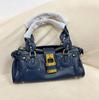Retro Old Lock Bag Portable Messenger Bag 2025 Autumn and Winter New Women's Bag Hand Carry