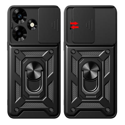 Armor Stoßfestes Handyhülle Für Infinix Hot 30 4G Hülle Kamera Schutz Ringhalter Rückseite Für Infinix Hot 30i Hot30 i 30 Play