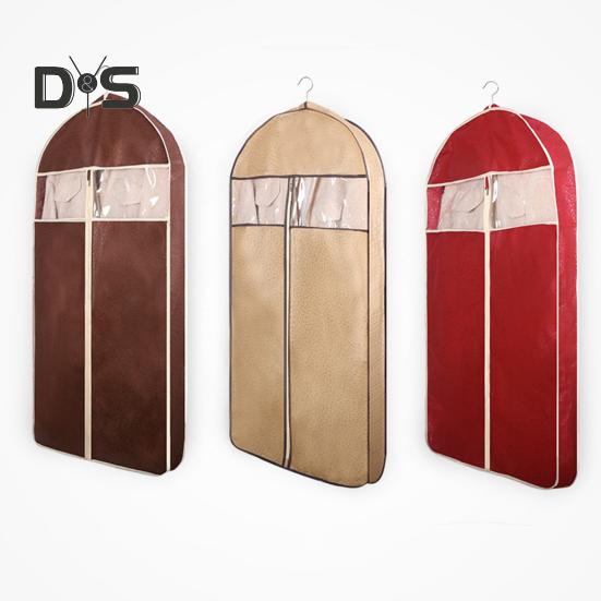 Bolsas para ropa con ventana transparente y cierre de cremallera, transpirables, multiusos, para colgar ropa, 1/3 unidades