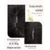 Long Straight Black Tea Lolita Wig for Women with Full Bangs and Natural Scalp