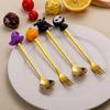 Halloween Cadeaus 304 Roestvrij Staal Koffielepels Halloween Stijl Hanger Taartvork Themafeest Tafelbestek Set