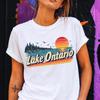 Lake Ontario Shirt, Lake Ontario Forever Tee, Vintage Great Lakes Sunset Shirt, Ontario Canada Graphic Tee, Retro Lake Vacation Shirt