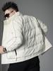 European White Duck Down Warm Jacket for Men, 2025 Winter New Fashion Trendy Brand, Rubber-Coated Cold-Proof Stand-Collar Down Coat