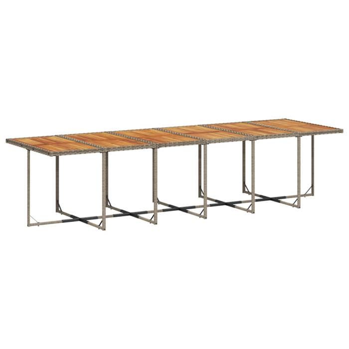 VidaXL 17-piece Garden Dining Set and Cushions Braided Resin 3278197