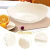 Decorative Fruit Bowl Bread Salad Dish Pasta Desk Petal Shape Vegetable Holder for Entry Table Hotel Entertaining Farmhouse Home
