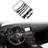 Soft Carbon Fiber CD GPS Climate Console Sticker Trim For Nissan 370z 2008-