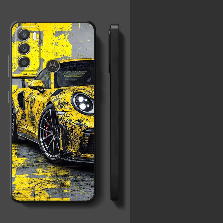 Case for Motorola Moto G71 G32 G22 Edge40 Edge 20 Pro 30 Lite G53 G30 G50 G51 G73 G60s G52 Phone Cover JDM Sport Car