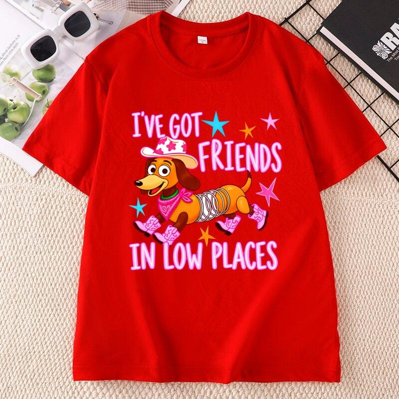 Ive Got Friends In Low Places Tshirts Retro Cowgirl Dog T Shirt Country Music Western Boots Tshirts Casual Round Neck Printed