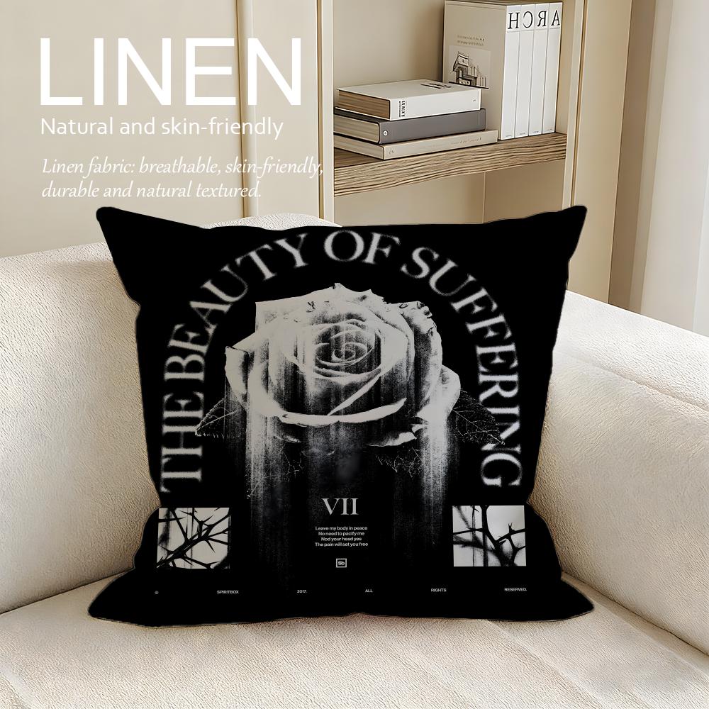 Music Spiritbox Cushion Cover Pillowcase Set Pcs x x Breathable Washable Sofa Cushion Cover