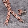 Red Copper Magnetic Energy Bracelet with Retro Stones