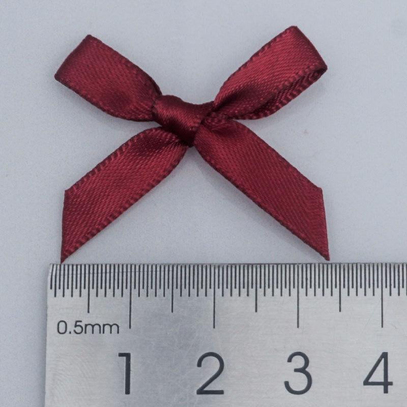 Zweiseitiges Polyesterband Handgebundenes Mini-Schleifchen für Bekleidungszubehör