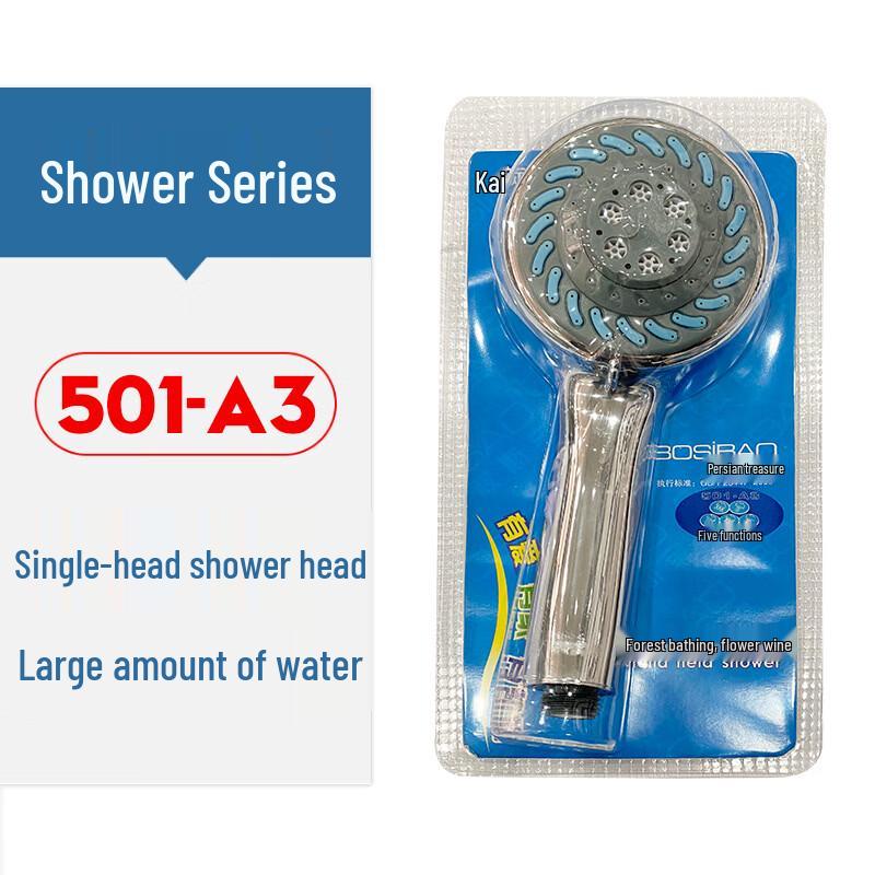 

TLXT Silver Dragon Shower Head & Hose Set with Filter