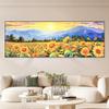 Sunflower Wall Art: Elegant Aluminum Alloy Frame for Living Room Décor