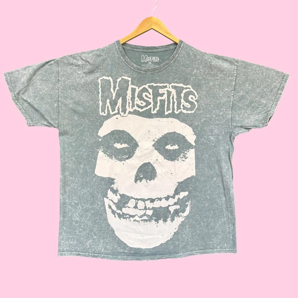 The Misfits The Crimson Ghost Groupe de Punk Rock T-shirt Délavé 2XL