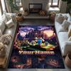 Minecraft 57 Customize Text Floor Rug Office Rug Suitable for Outdoor Balcony Dining Room Bedrooms Antislip Carpet Anime Office Decor