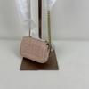 [Pre-Owned] Baguette Gold Finish Embossed FF Pattern Magnetic Closure Napa Leather Lambskin Mini Shoulder Bag - Excellent #XL7ZJ1