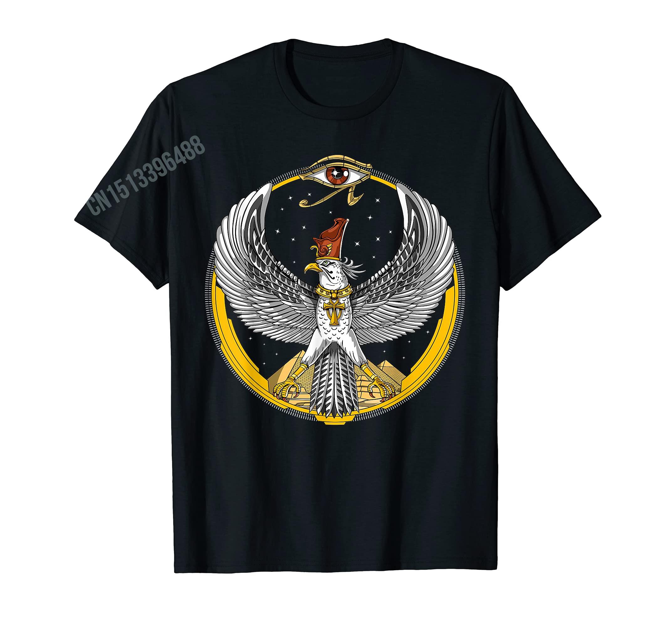 Men Women T Shirt More Design Ancient Egypt God Eye of Horus Ankh Egyptian Symbol TShirt Tops Tees S