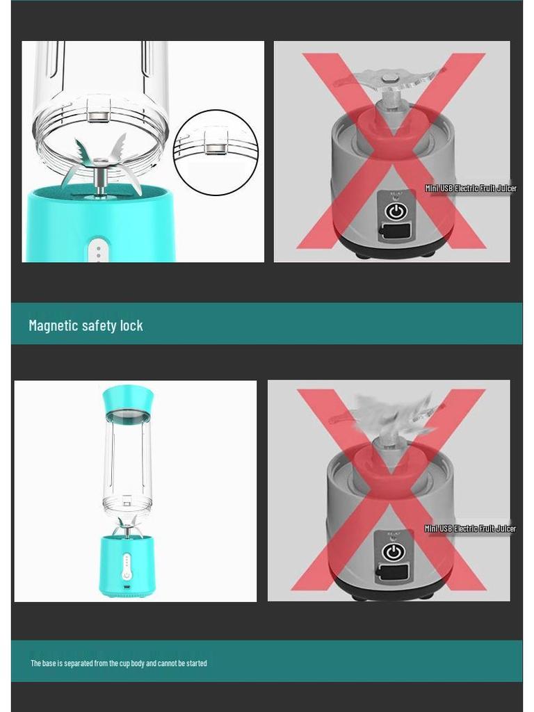 Portable Multi-Functional Wireless Juicer Cup