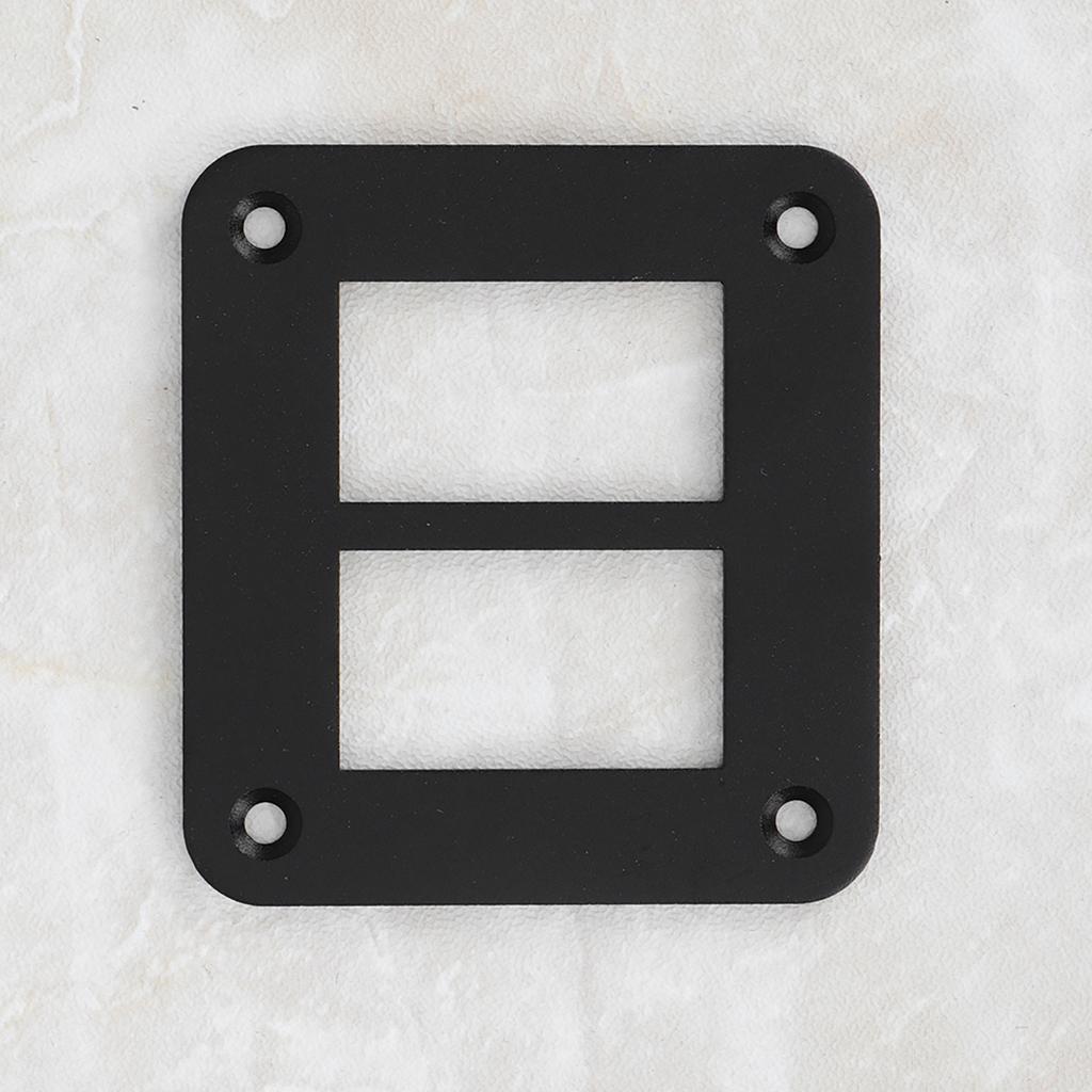 2 Way Black Aluminum Durable Car Trailer Boat Rocker Switch Panel Housing Holder