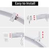 Flexible Ceiling Curtain Track, Bendable Curved Curtain Rail Ceiling Mount for Room Divider, Privacy Living Room and Bathroom, Drop Ceiling Shower