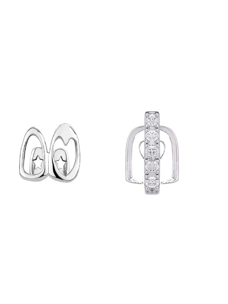 Jinwu Two-Tone Hollow Heart Grillz - Hip Hop Gold Teeth Streetwear Accessory