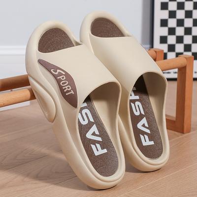 One-word Drag Men's Four-season Trend Outer Wear Fashion Soft Bottom Beach Cool Slippers Youth Outdoor Sports Slippers