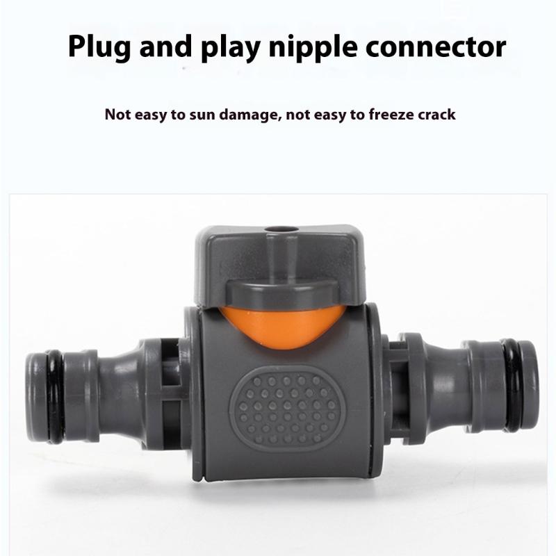Garden Hose Shut Off Coupler Quick Connection Coupler with Shut Off Valved Garden Hose Coupler Hose Connector Pipe Joiner