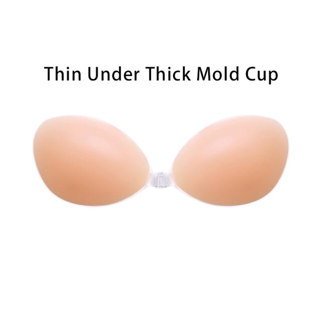 

Невидимый силиконовый бюстгальтер, сексуальное женское нижнее белье, самоклеящиеся липкие бюстгальтеры без косточек с открытой спиной и без бретелек, бюстгальтеры с застежкой спереди C