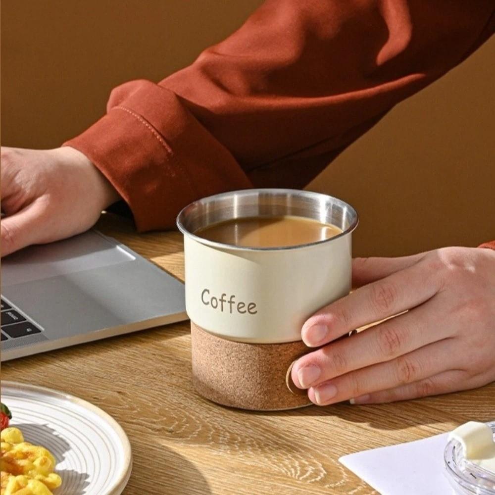 Leak-proof Portable Water Cup Heat-resistant Travel Coffee Mug Stainless Steel Coffee Cup  Travel