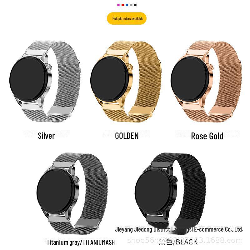 Compatible Double Magnetic Milanese Metal Strap for Huawei Watch GT4/GT3 Pro