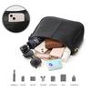 [BRASS TACKS Leathercraft] Genuine Leather Handbag Shoulder Bag for Women, Large Capacity, Elegant (Black 2)