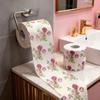 Rose Printing Toilet Roll Creative Flower Pattern Toilet Roll Household Toilet Roll High Color Roll Toilet Roll Multi Scene Universal Toilet Paper