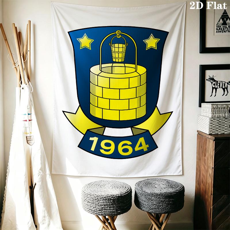 Brondby IF Wall Tapestry Aesthetic Wall Hanging Printed Fabric Blanket Decorative Tapestries for Bedroom Living Room Home Decor