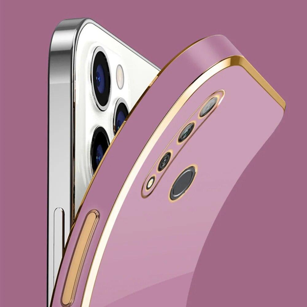 For Honor 9X Premium Case Honor 9X Cover Luxury Square Plating Phone Case Honor 9X STK-LX1 Honor9X Premium Shockproof Back Cover