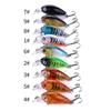 1ks 4,5cm 4g Hengjia Mini Crankbaits s chrastítky Diving Shad Pike Lure