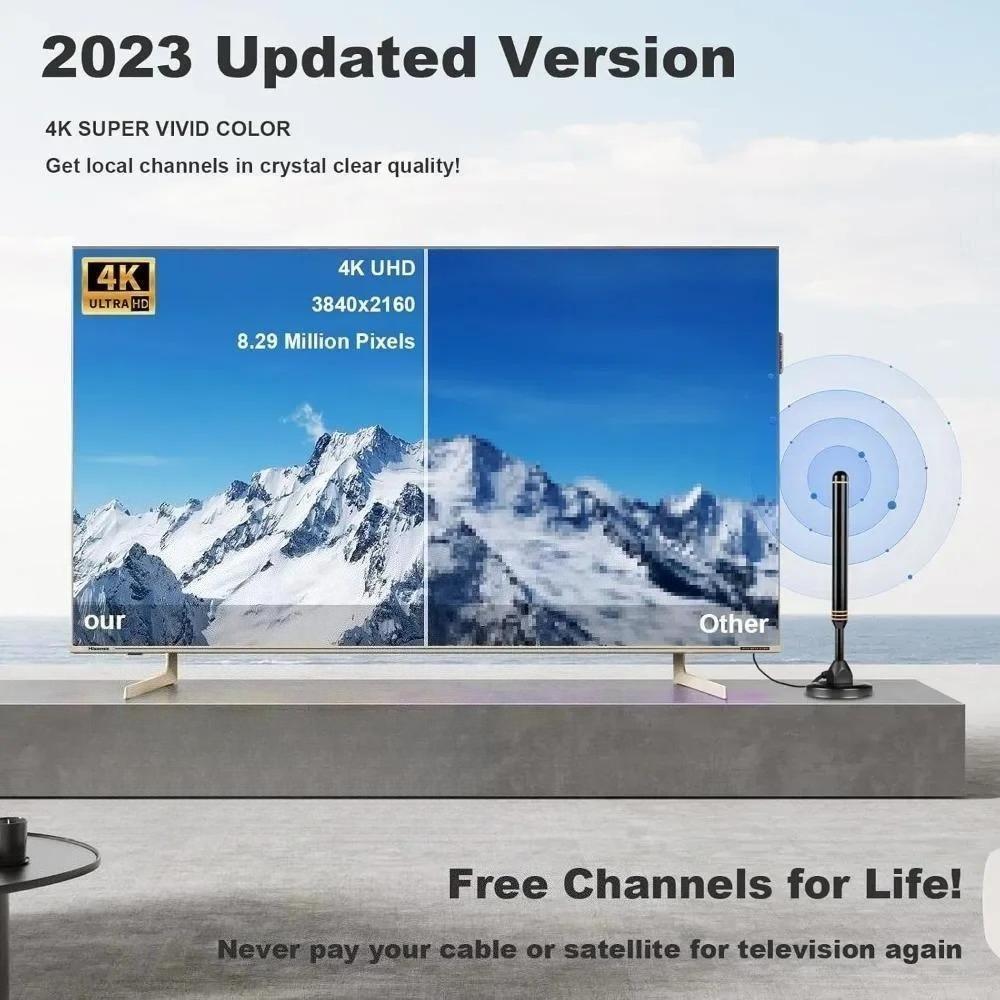 TV Antenna Indoor for Smart TV Indoor & Outdoor, Local Channels, Digital Antenna , 400+ Miles Long Range HD TV, Support All TV.