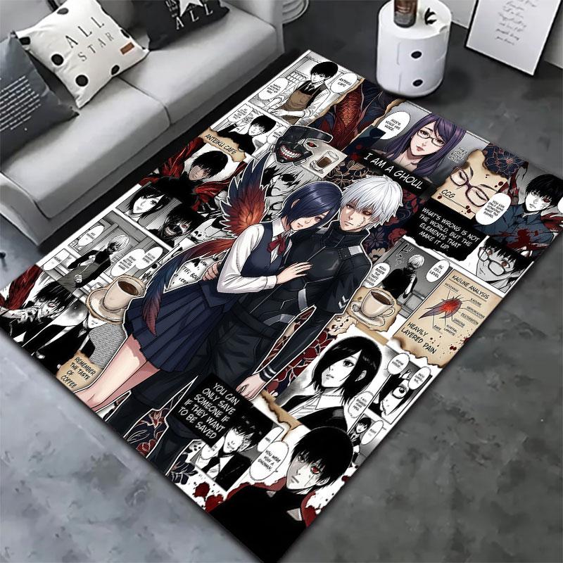 Tokyo Ghoul Carpet Rug For Living Room Bedroom Home Sofa Decoration Kids Play Nonslip Floor Mat