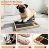 Wooden Dog Scratch Board Wear-resistant Nail Trim Pad Drawer Snack Box  Pet Grooming