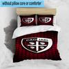 3PCS Football Cagliari Design Bedding Set,Including 1pc Duvet Cover And 2pcs Pillowcases Perfect for Bedroom, Dormitory, Fan Christmas gift